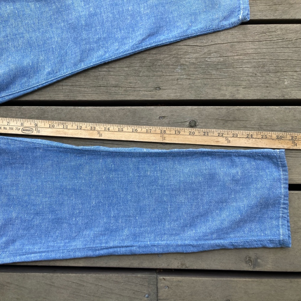 Rare Linen LEVI’S Jeans Relax Fit Boyfriend Blue Lightweight Size 30 - Picture 16 of 16